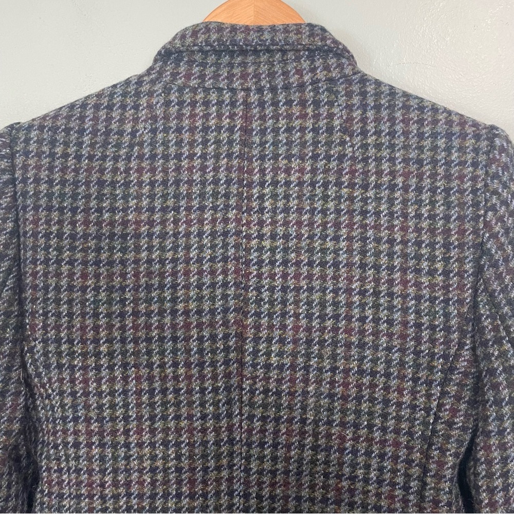 J.Crew Regent 100% Wool Blazer Jacket Houndstooth Olive Amber Women Sz 2 - Picture 9 of 11